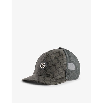 Logo-Appliquéd Coated-Canvas and Mesh Baseball Cap