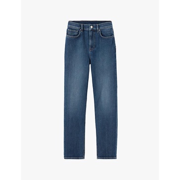 Toto straight-leg mid-rise stretch-denim jeans