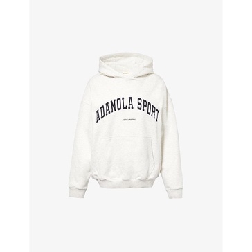 Logo-embroidered oversized organic-cotton hoody