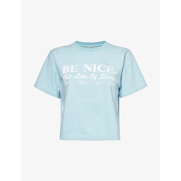 Be Nice text-print cotton-jersey T-shirt