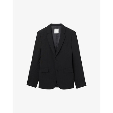 Single-breasted virgin-wool jacket