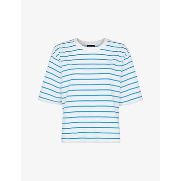 Stripe relaxed-fit organic-cotton T-shirt