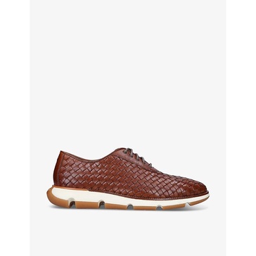 4.Zerogrand woven leather oxford shoes