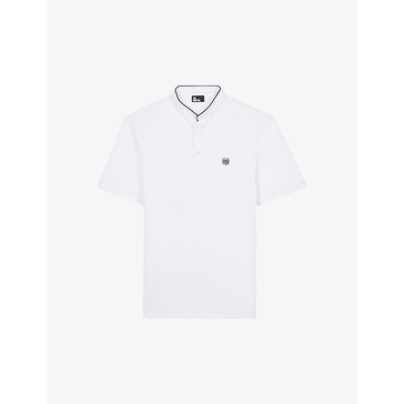 Logo-embroidered regular-fit cotton-pique polo shirt