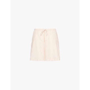 Camille elasticated-waist cotton-jersey shorts