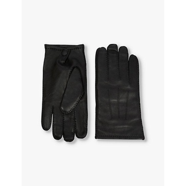 Lined leather gloves