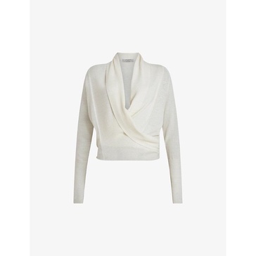 Wasson draped merino-wool cardigan