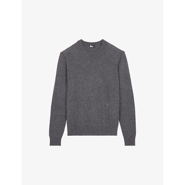 Elbow-patch regular-fit wool jumper