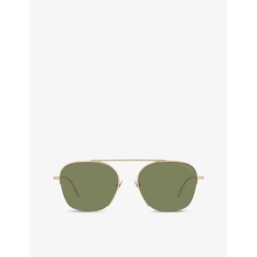 AR6124 pilot-frame metal sunglasses