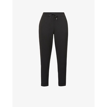 Tapered mid-rise stretch-jersey jogging bottoms