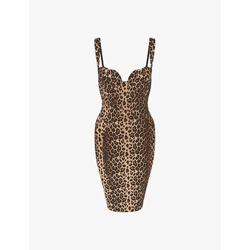 Bryoni leopard-print woven mini dress