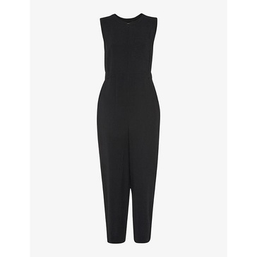 Josie zip-front woven jumpsuit