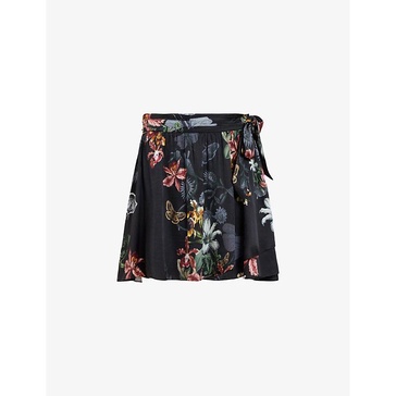 Maria sanibel-print woven mini skirt