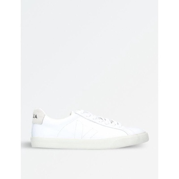 Veja White And Beige Faux Leather Esplar Sneakers