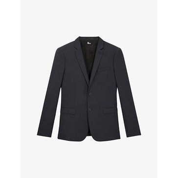 Single-breasted wool blazer