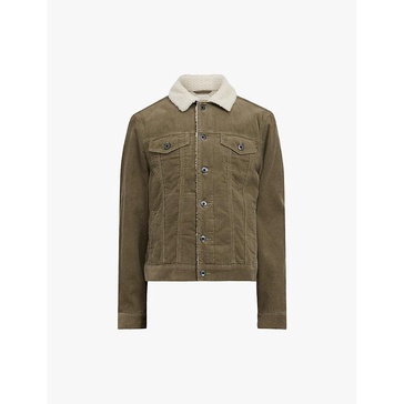 Westy faux-sherpa lined organic-cotton corduroy jacket