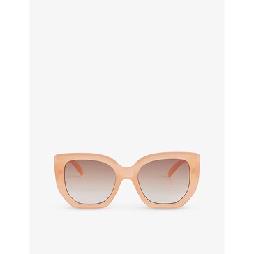 Euphoria square-frame polyethylene sunglasses