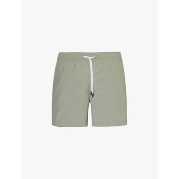 "Charles 5"" drawstring cotton-blend swim shorts"