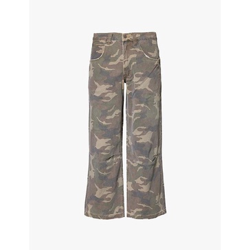 Camo Colossus camouflage print straight-leg regular-fit denim jeans