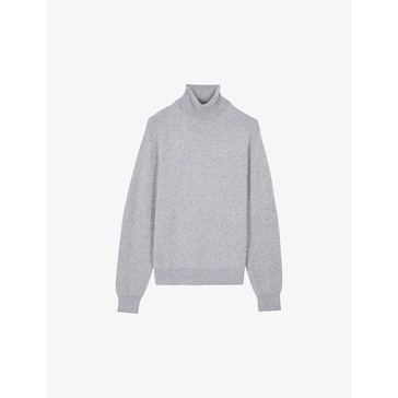 Turtleneck knitted cashmere-blend jumper