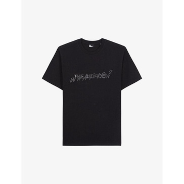 Logo text-print cotton-jersey T-shirt