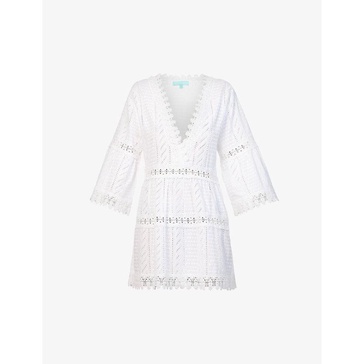 Victoria semi-sheer cotton cover-up