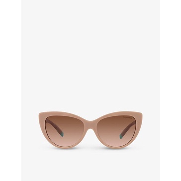 TF4196 cat-eye brand-embellished acetate sunglasses