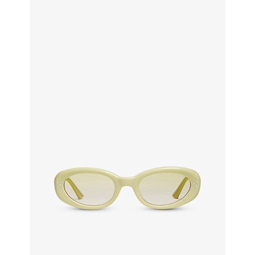 July oval-frame graduated-lens acetate sunglasses