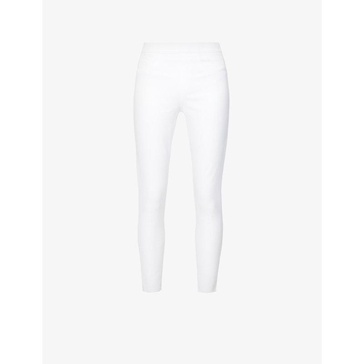 Jean-ish mid-rise stretch cotton-blend leggings