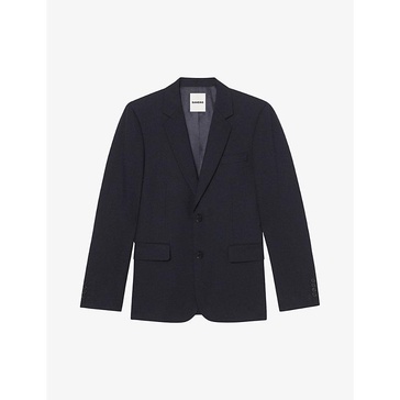 Single-breasted wool blazer