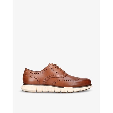 ZERØGRAND Wingtip leather Oxford shoes