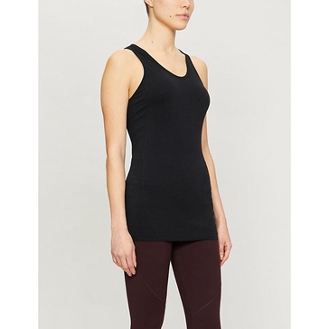 Athlete seamless stretch-jersey top