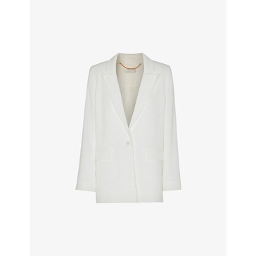 Andie single-breasted woven wedding blazer