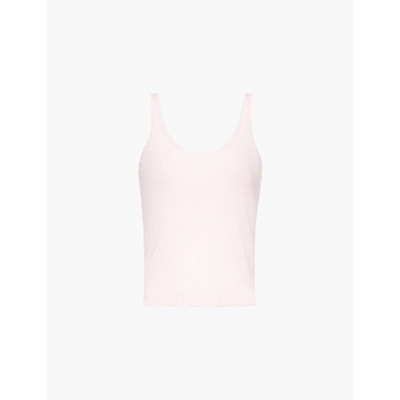 Raisa round-neck organic pima-cotton tank top