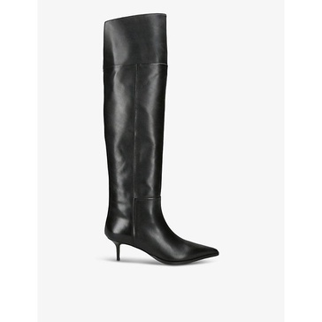 Zsazsa 55 pointed-toe leather knee-high boots