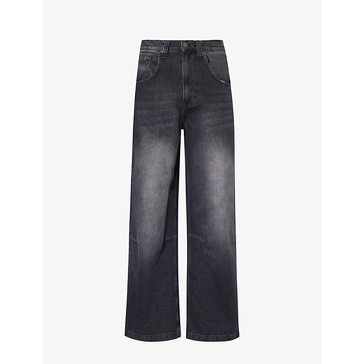 Colossus Baggy faded-wash relaxed-fit wide-leg jeans