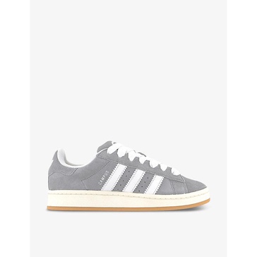 Campus 00s brand-stripe low-top suede trainers