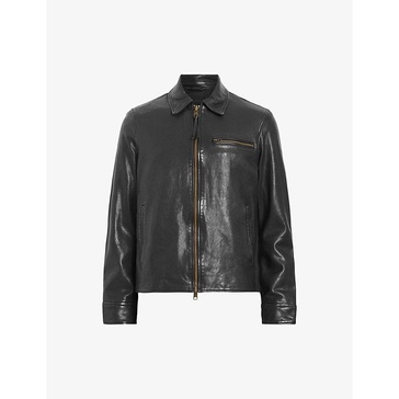 Miller regular-fit leather jacket