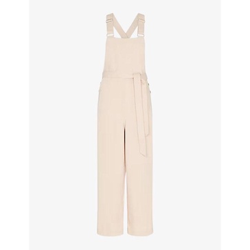 Blake sleeveless cotton dungarees