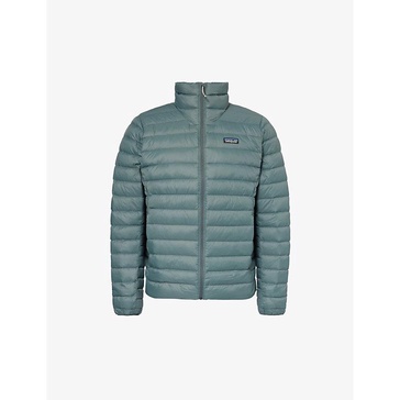 Padded recycled shell-down jacket