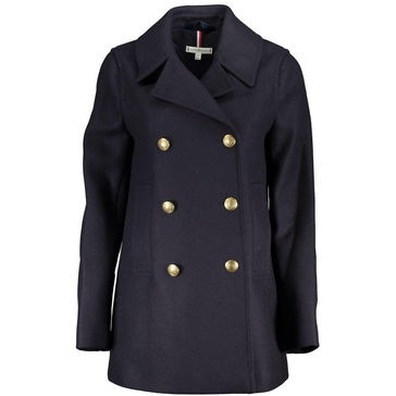 Blue Fabric Jackets & Coat