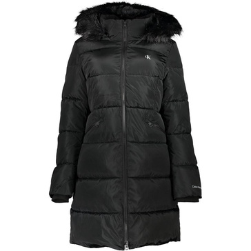 chic hooded jacket with removable fur women's detail