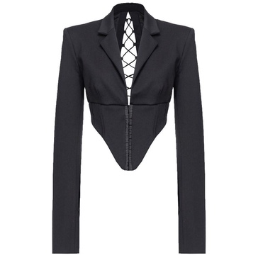 Black Viscose Suits & Blazer