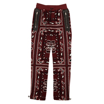 printed bandana polar fleece pants