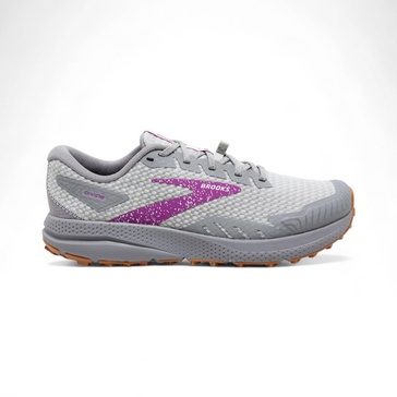 women's divide 2 trail running shoes in alloy/oyster/violet