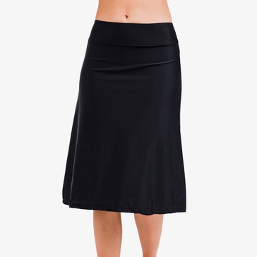 women's below the knee swim skirt with capri leggings