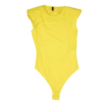 cut-out bodysuit - yellow