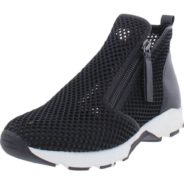 women's amazing mesh hi top fashion sneakers in black