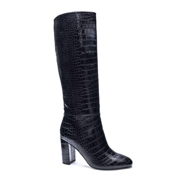 krafty croco boot in black