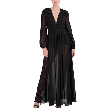 womens full length sheer maxi dress